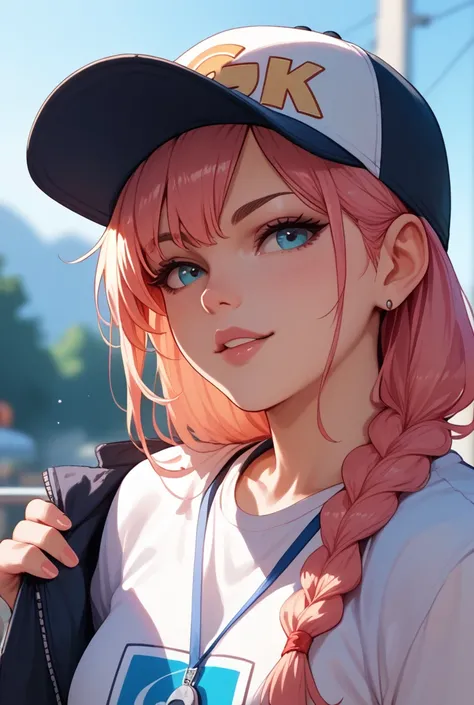 A girl with a cap