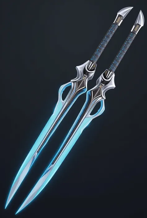 The Hot Twins  (Twin Blades):  are two small, lightweight swords with a sharp and sleek design designed for quick movements and chain attacks.
