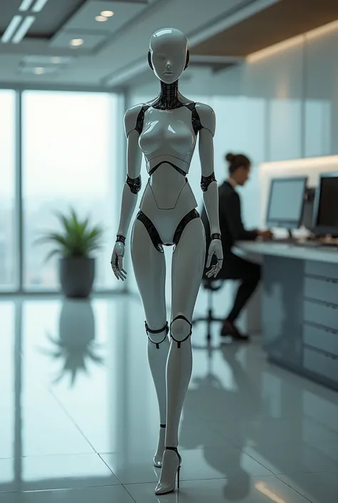 robot secretary sex female human shape 