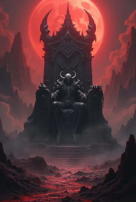 The Hell with a big Throne in the middle of the Picture.