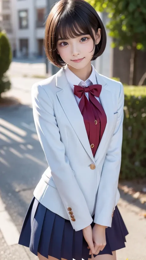 sexy blazer school uniform,Super baby face,Short Hair, very young beautiful girl,Very slim body,Correct human body, detailed eyes, detailed face , very beautiful face , very cute face, beautiful skin, Evenly Balanced Eyes,Droopy eyes, Sexual Climax ,Orgasm...