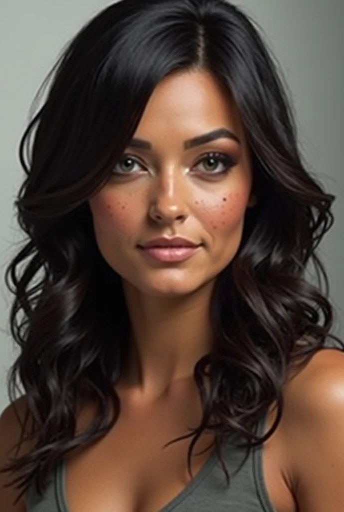 Morgan
Title: Specialist Agent
Height: 57"
Accent: Unknown.
Description: Toned, curvaceous build. Shoulder-length layered dark hair. Tanned skin painted with freckles over face and neck. Grey eyes. Female