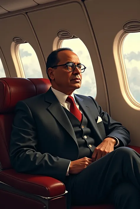 Dr Babasaheb Ambedkar in aeroplane