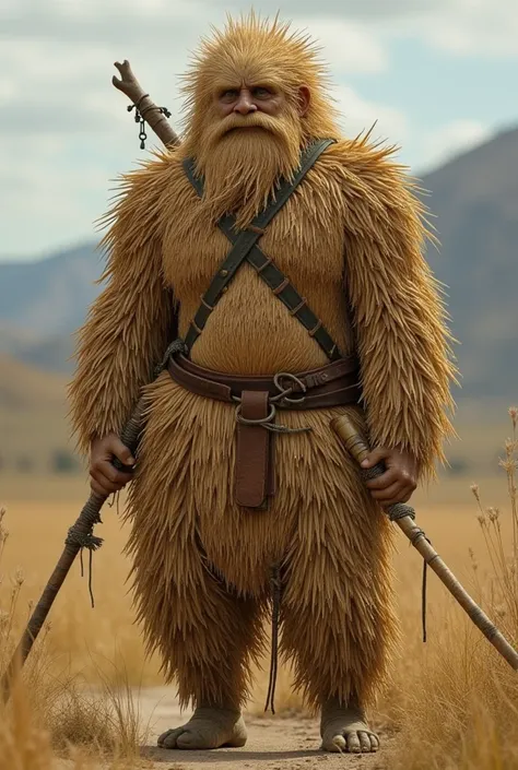  The sons of the Ydris tribe are the most peculiar . Their appearance is made of straw ,  so that their entire body from head to toe is formed by straw bristles,  with clothes they wear every time they leave their homes to the world . 