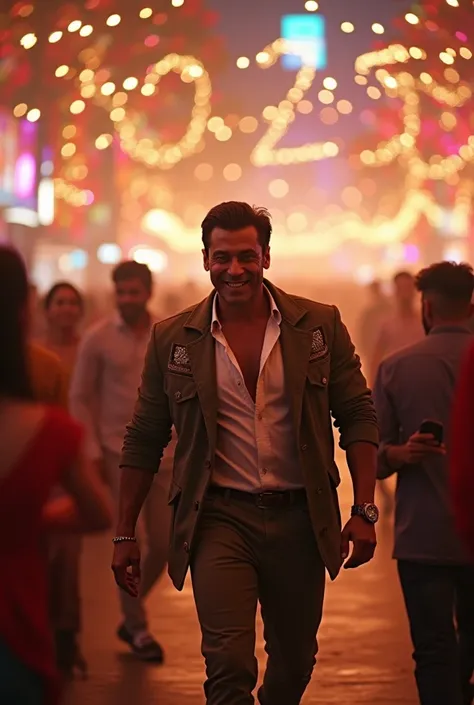 Salman Khan Happy New Year 2025 ke sath walk kar raha hai