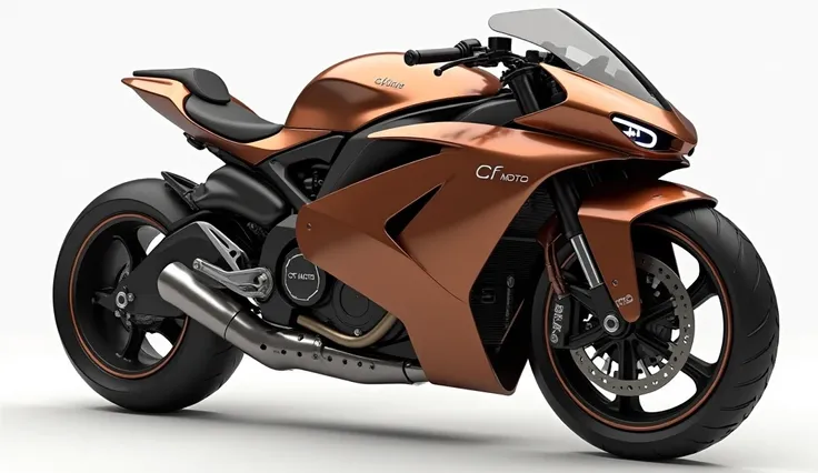 Cf Moto 400 gt bike 2025 brown colour back and front view 