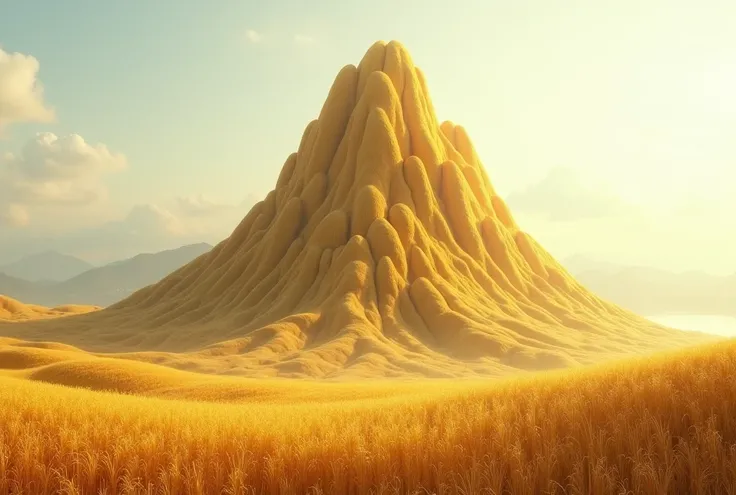 Mountain of straw