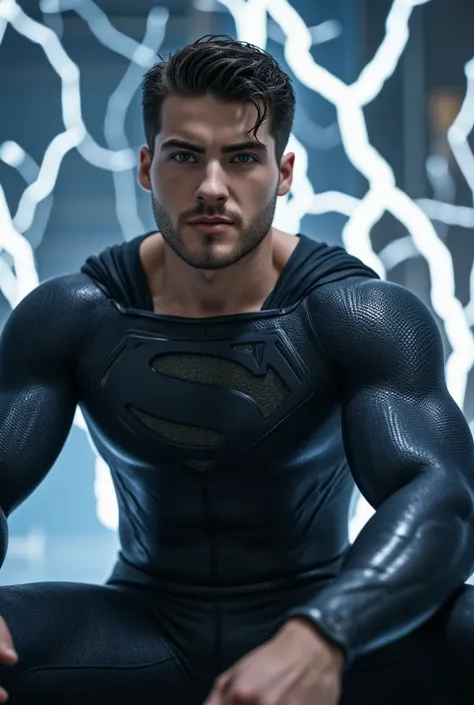 (masterpiece:1.2, Exceptional Quality, Mirror-like, Cinematic Experience, Best illustrations:2.0), Ultra-high resolution, Very detailed, 8k, wallpaper, (Super sexy man:0.5), (Super muscular:2.0), (Cody Christian:2.0), (Superman:2.0), (Elegant body:2.0), (B...