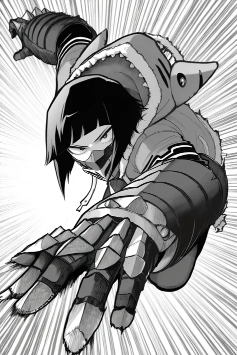 score_9, score_8_up, score_7_up, score_6_up, score_5_up, score_4_up, Kohei Horikoshi, My Hero Academia
BREAK
(masterpiece: 1.0), best quality, monochrome, greyscale, crosshatching, directional hatching, gradients in shading, perfection, highly detailed hat...