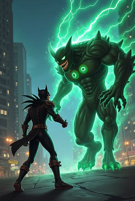 danger Brainstorm(ben ten ) against 
 cat woman 
