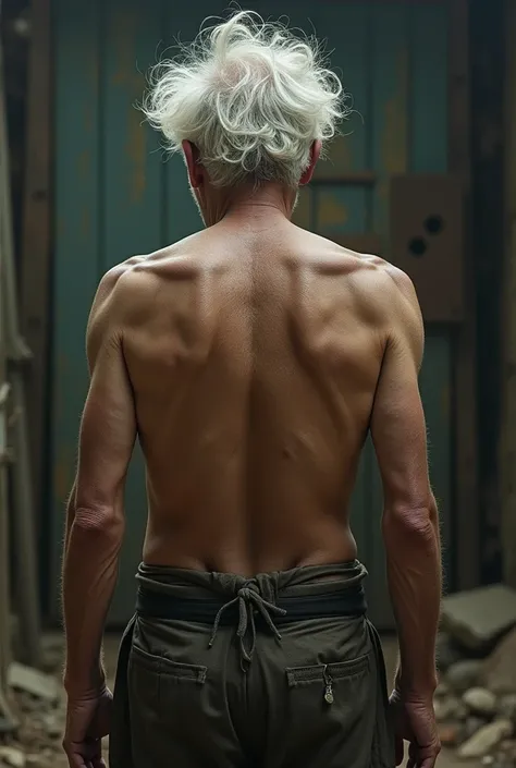 Picture of An old man from behind 