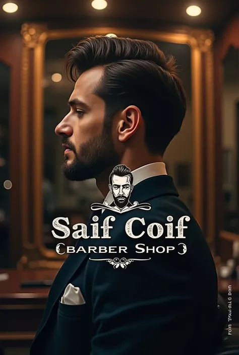  Designing a prestigious and luxurious logo for the name of Saif coif barber shop