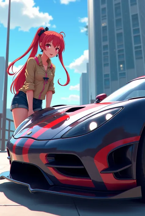 A female anime fan of Koenigsegg