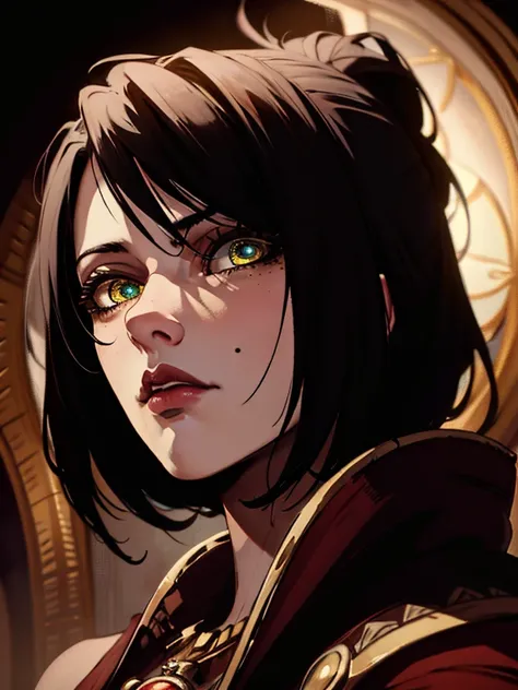 (masterpiece:1.2, best quality), photorealistic, (hyperrealistic:1.2), beautiful, Mikasa from AOT, beautiful detailed eyes, beautiful detailed lips, extremely detailed eyes and face, long eyelashes, realistic portrait, 1girl, digital art, oil painting, int...