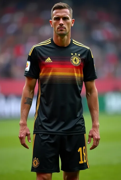 Germany soccer shirt in the colors of the German flag