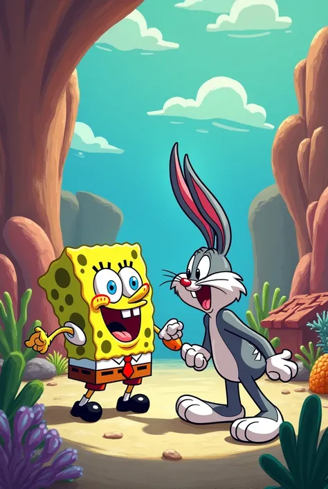 Spongebob bugs bunny