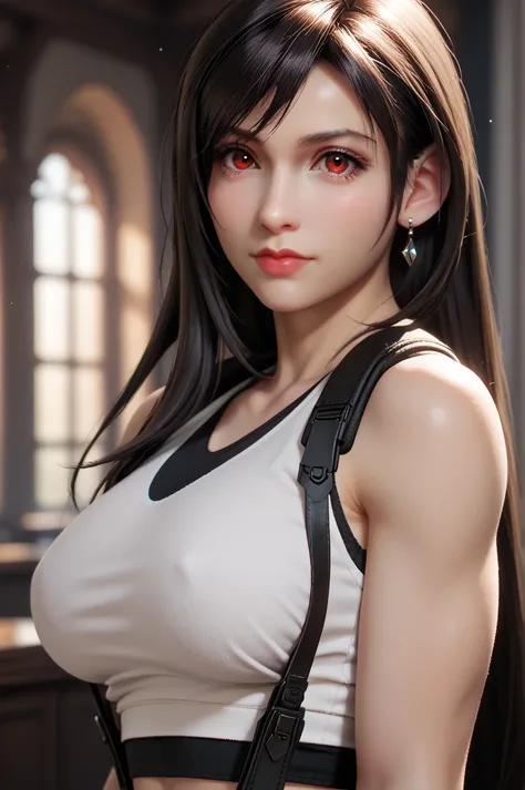 score_9, score_8_up, score_7_up,
FF7Tifa, 1girl, black hair, red eyes, long hair, looking at viewer, portrait