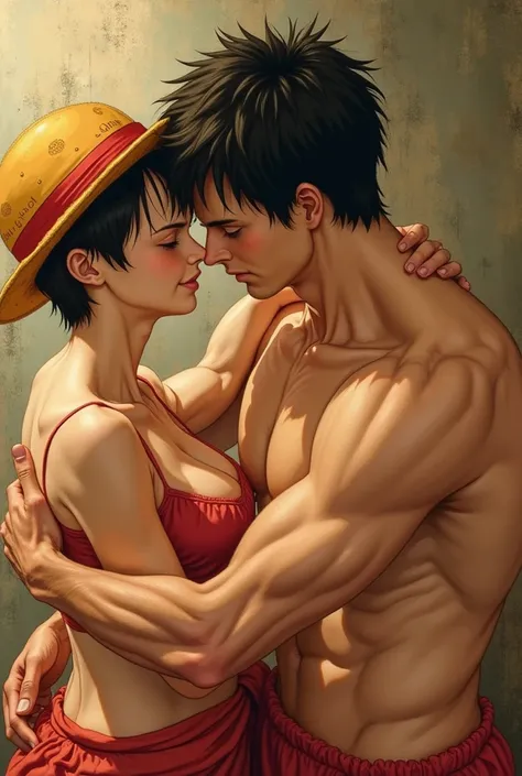 naked luffy, Touching Your Own Penis
