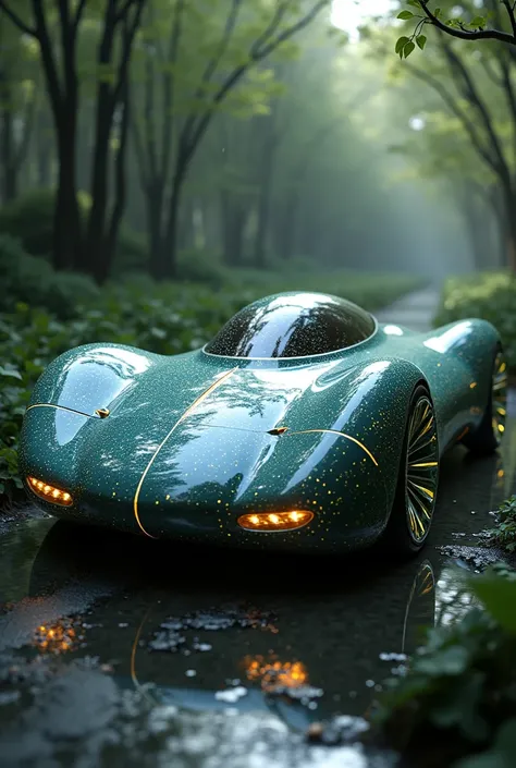 Futuristic Bionic Design Car for a Type 1 Civilization (Hyper Realistic):

Shape and Structure:
A sleek, organic design inspired by nature, resembling the flow of water or the curves of a leaf. The car has a smooth, seamless exterior with glowing, vein-lik...