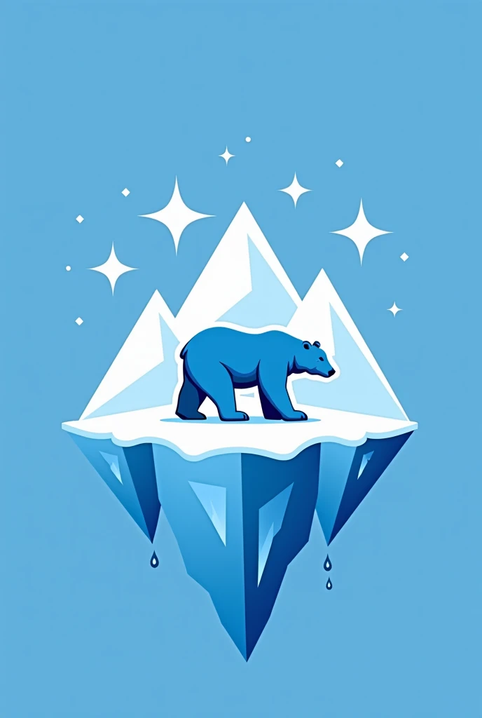  a logo for a company that sells ice bears, best in adobe stock, Frozen, polar bear,  Minimalist logo without text,  clean logo design , iceberg,  Ice Fish Shape ,  “hockey team logo , Tema azul Frozen, polar, ice blue ,  ice age , ice blue,  Water Bear , ...