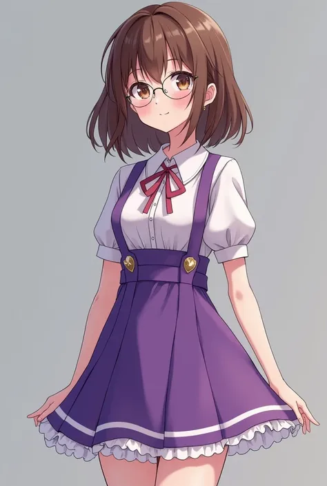 25-Year-Old College Girl With Glasses Doing Nino Nakano  de anime gotouben no hanayome Cosplay Realism 
