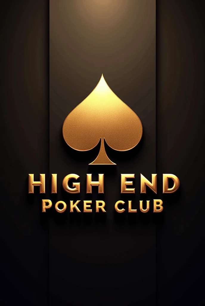 Image for a poker club logo that references gold