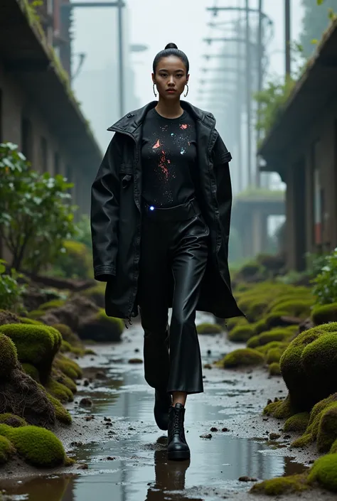 The collection explores human identity in the post-digital era, merging bold minimalism with brutal urban aesthetics. Highlight hybrid silhouettes blending traditional forms with elements inspired by virtual reality and algorithms.

Key Features:

Oversize...