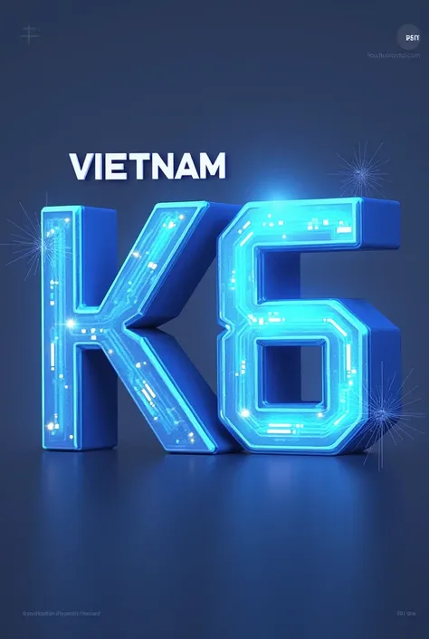 Create a logo with the letters VIETNAM-K6