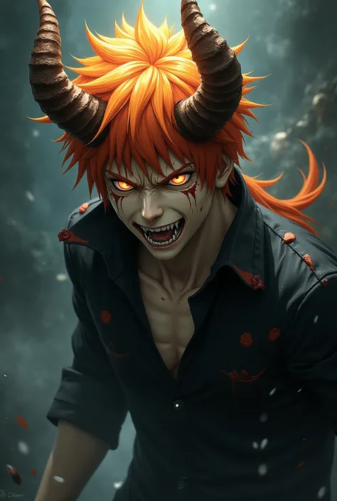 Ichigo hollow, Orange hair horns