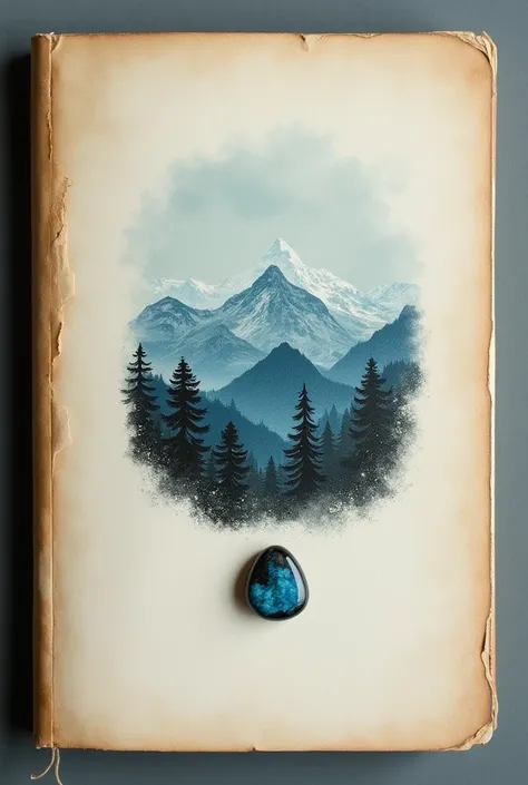 book cover: diary ( with a small picture of mountains in the middle and a black and blue stone above the mountains,  the name of the dvnenik above or closer to the middle  )  and you need to have it in your hand either , so that the title of the story itse...