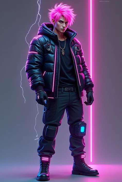 Theme: A futuristic, neon-infused, high-tech urban warrior. This design takes inspiration from cyberpunk aesthetics—think neon lights, sleek armor, and a street-smart attitude.

Appearance:
Hair: Edgar’s signature messy hair is now neon pink and has a glow...