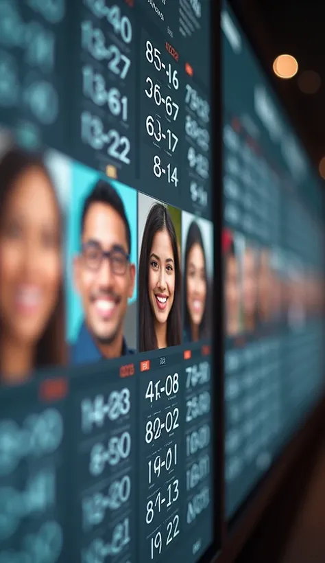 Date of rotating calendar sequential numbers,  transitions to smiling or successful people, 4k, 8K, HD, realistic,  professional photograph, ( Indonesian face )