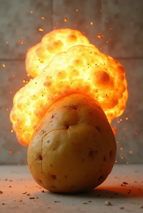 But for the potato to explode 