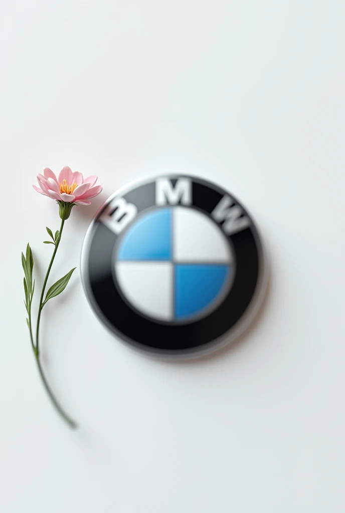 BMW logo next to it is a simple flower