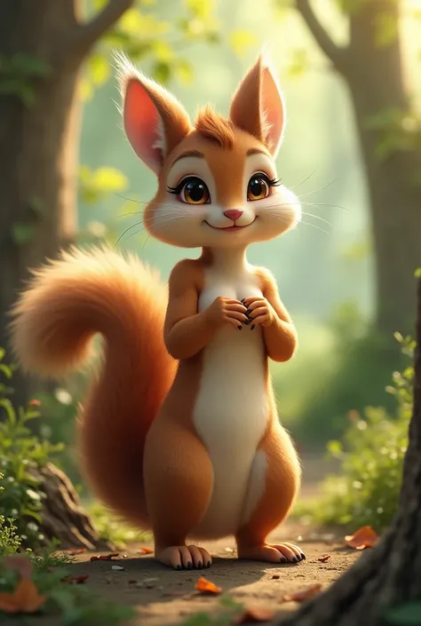 Make me a nude squirrel girl 