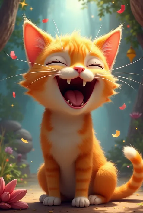 I want a cat that laughs