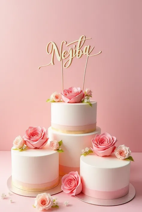 birthday cakes with name of nejiba real 8k