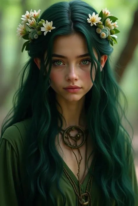  Elyra external emergence

Elyra is a dignified ,  but simple looking woman . long,  dark green hair often spins on the back ,  but leave ,  so that a few strands of his hair fall freely on his face ,  as if she always came from nature .  The color and sha...