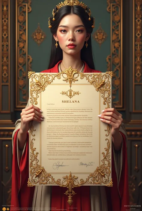 A marriage contract for shelana
