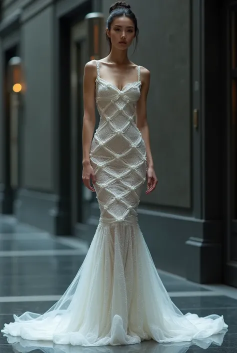 DNA shaped gown