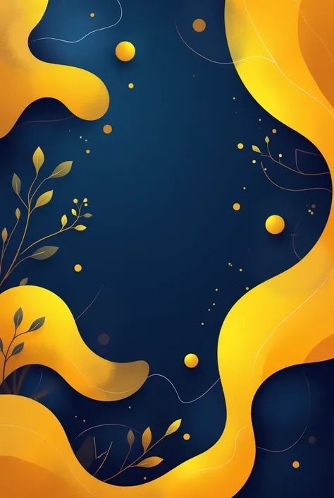 Mobile wallpaper in yellow and dark blue colors 