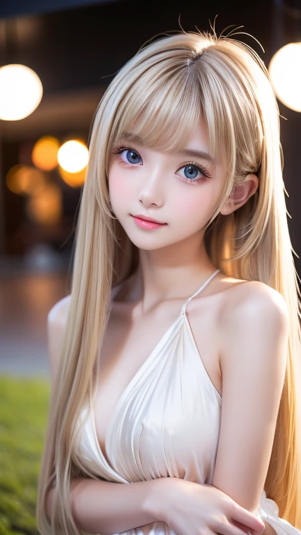 Strong wind blonde 、 very long and beautiful straight hair、very beautiful and cute girl 、 very cute beautiful skin 、Clear and beautiful skin、 long bangs cover beautiful womens pretty faces 、 transparent and dark beautiful pretty girl 、 beautiful natural bl...