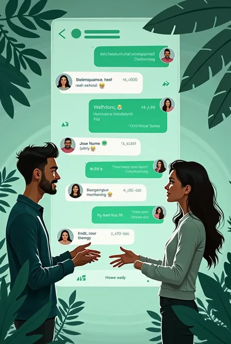 WhatsApp conversation between three people 