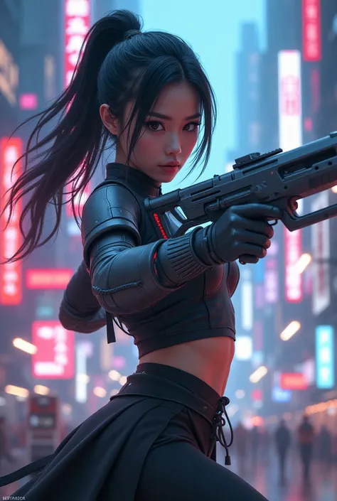 Asian female shooter 