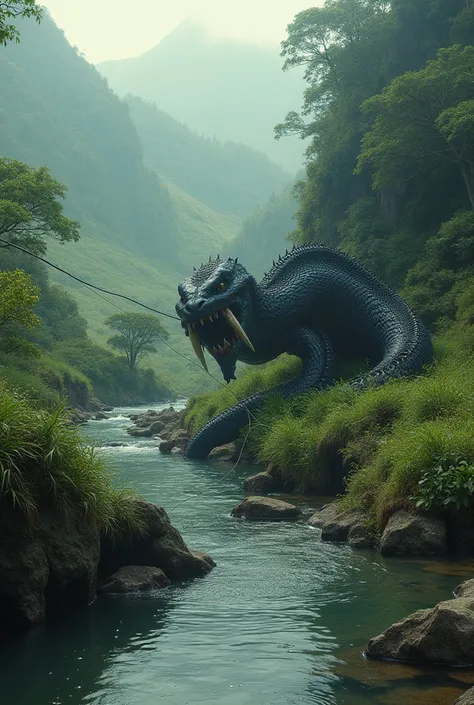 A venom  fishing in valley