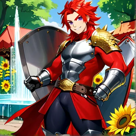 Masterpiece, HD, high resolution, high quality, best quality, super detailed. Solo character alone, multiple views. Fantasy art.
{{(A 20-years-old male-barbarian-red-haired-youngman:(appearance: fair skin. purple-eyes with black-pupils. scarlet-red-spiky-h...