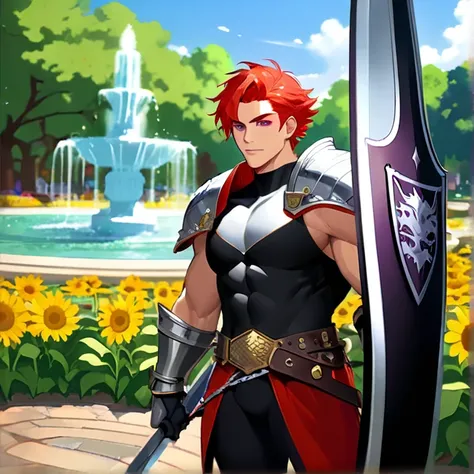 Masterpiece, HD, high resolution, high quality, best quality, super detailed. Solo character alone, multiple views. Fantasy art.
{{(A 20-years-old male-barbarian-red-haired-youngman:(appearance: fair skin. purple-eyes with black-pupils. scarlet-red-short-h...