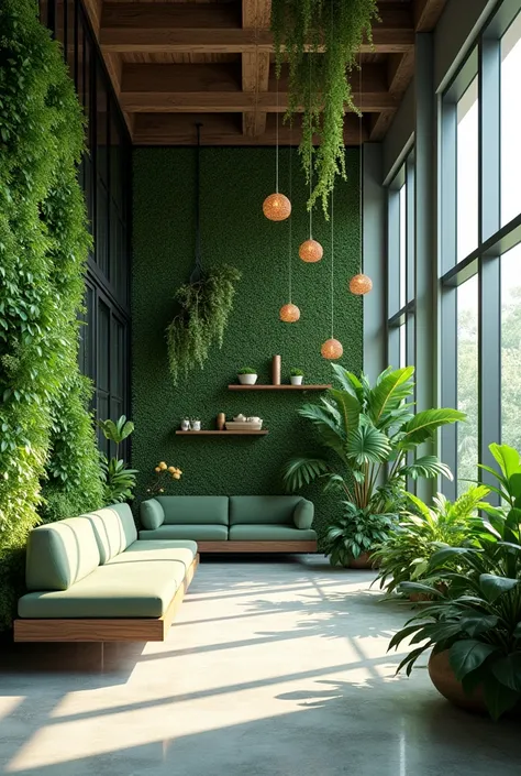 Design interior green modern