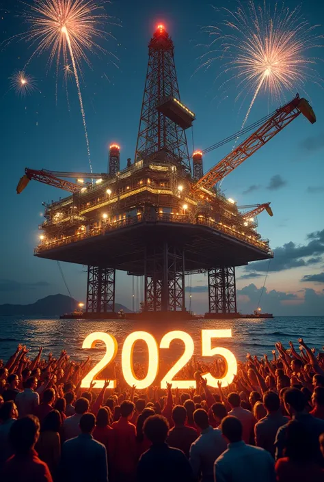 2025 HAPPY NEW YEAR, DRILLING RIG, COLOMBIA