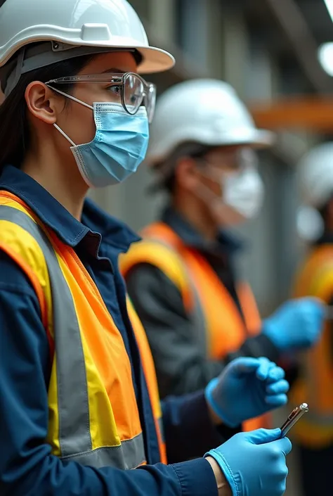  Examples of people wearing Personal Protective Equipment (apd) at Work 